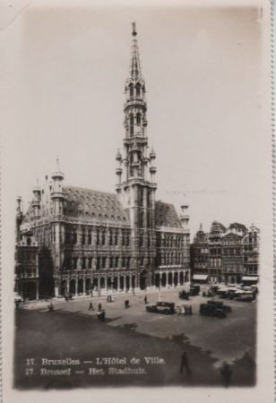 Belgien - Brüssel - Bruxelles - Hotel de Ville - ca. 1955 Belgien - Brüssel - Bruxelles - Hotel de Ville - ca. 1955
