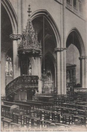 Frankreich - Lyon - Eglise Saint-Nizier - La Chaire - ca. 1940 Frankreich - Lyon - Eglise Saint-Nizier - La Chaire - ca. 1940