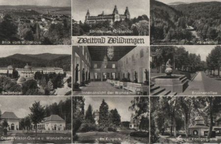 Bad Wildungen - u.a. Blick vom Waldhaus - 1959 Bad Wildungen - u.a. Blick vom Waldhaus - 1959