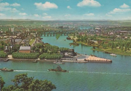 Koblenz am Rhein - Deutsches Eck - 1963 Koblenz am Rhein - Deutsches Eck - 1963