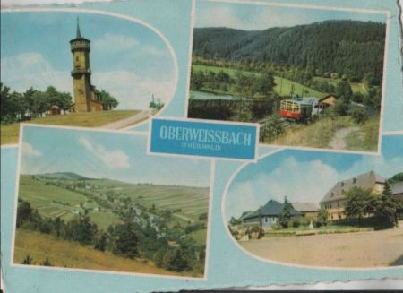 Oberweißbach - mit 4 Bildern - ca. 1970 Oberweißbach - mit 4 Bildern - ca. 1970