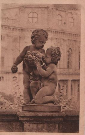 Würzburg - Hofgarten, Kindergruppe - ca. 1935 Würzburg - Hofgarten, Kindergruppe - ca. 1935