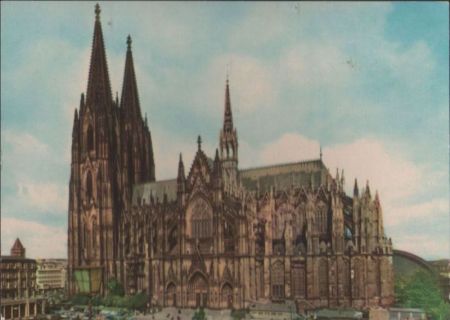 Köln - Dom, Südseite - ca. 1970 Köln - Dom, Südseite - ca. 1970