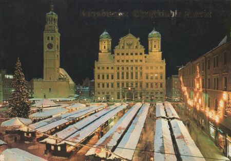 Augsburg, Bayern - Christkindlesmarkt - ca. 1985 Augsburg, Bayern - Christkindlesmarkt - ca. 1985
