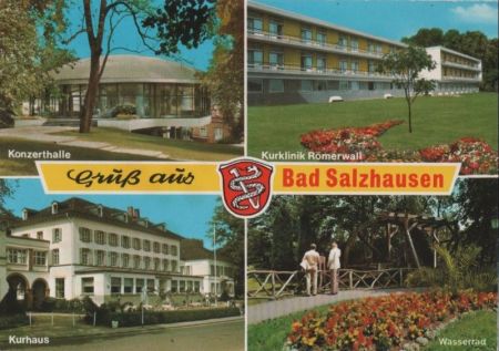 Nidda-Bad Salzhausen - u.a. Kurklinik Römerwall - ca. 1980 Nidda-Bad Salzhausen - u.a. Kurklinik Römerwall - ca. 1980
