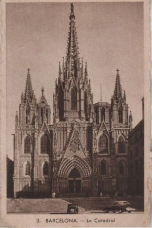 Spanien - Barcelona - La Catedral - 1950 Spanien - Barcelona - La Catedral - 1950