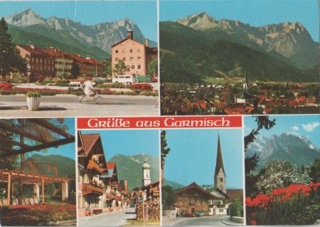 Garmisch-Partenkirchen - mit 6 Bildern - 1990 Garmisch-Partenkirchen - mit 6 Bildern - 1990