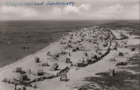 Cuxhaven-Sahlenburg - Am Badestrand - 1962 Cuxhaven-Sahlenburg - Am Badestrand - 1962