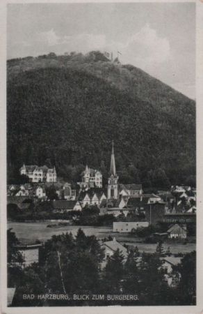 Bad Harzburg - Blick zum Burgberg - 1948 Bad Harzburg - Blick zum Burgberg - 1948