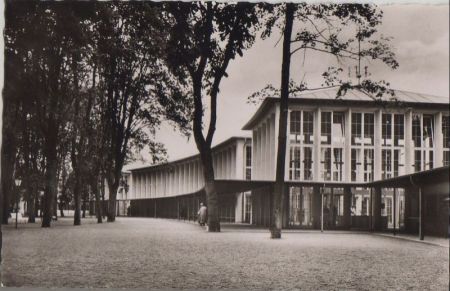 Bad Mergentheim - Wandelhalle im Kurpark - ca. 1960 Bad Mergentheim - Wandelhalle im Kurpark - ca. 1960