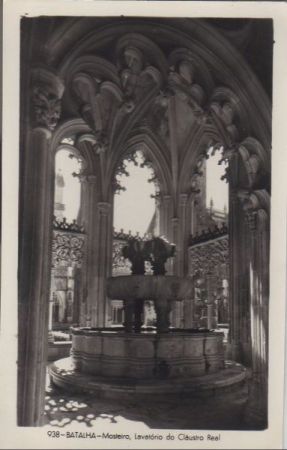 Portugal - Batalha - Mosteiro, Lavatorio do Claustro Real - ca. 1955 Portugal - Batalha - Mosteiro, Lavatorio do Claustro Real - ca. 1955