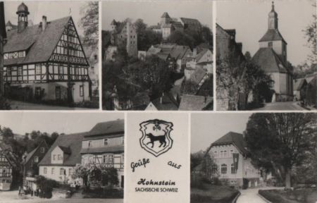 Hohnstein - 5 Teilbilder - ca. 1955 Hohnstein - 5 Teilbilder - ca. 1955