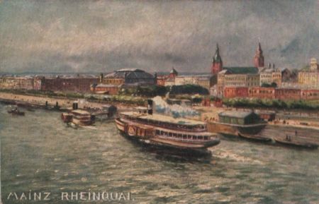 Mainz - Rheinquai - ca. 1930 Mainz - Rheinquai - ca. 1930
