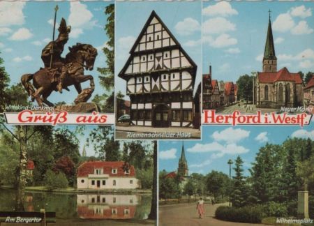 Herford - u.a. Neuer Markt - 1963 Herford - u.a. Neuer Markt - 1963