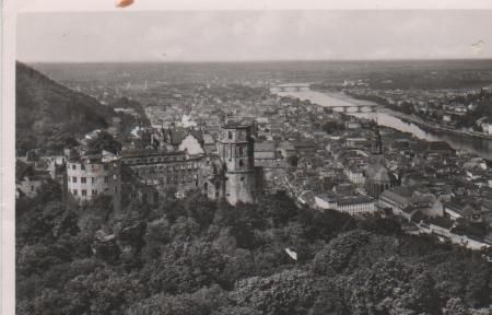 Heidelberg - Blick v. Rindenhäuschen - 1954 Heidelberg - Blick v. Rindenhäuschen - 1954