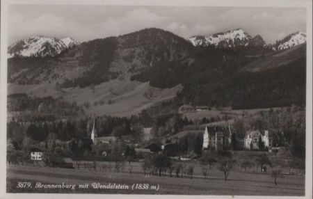 Brannenburg - mit Wendelstein - ca. 1955 Brannenburg - mit Wendelstein - ca. 1955