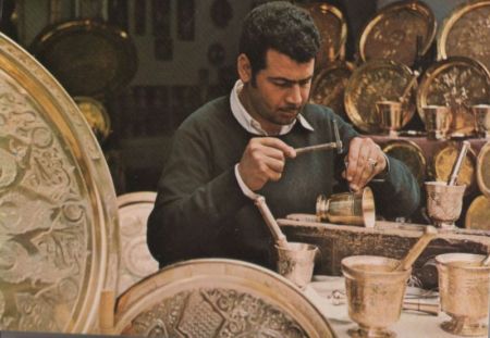 Tunesien - Tunis - Ein Kupferstecher - 1985 Tunesien - Tunis - Ein Kupferstecher - 1985