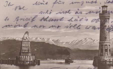 Lindau Bodensee - Hafeneinfahrt - 1925 Lindau Bodensee - Hafeneinfahrt - 1925