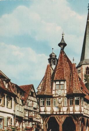 Michelstadt im Odenwald - Rathaus - 1962 Michelstadt im Odenwald - Rathaus - 1962