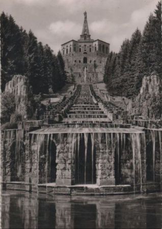 Kassel-Wilhelmshöhe - Herkules mit Kaskaden - ca. 1960 Kassel-Wilhelmshöhe - Herkules mit Kaskaden - ca. 1960