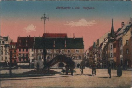 Mülhausen - Rathaus - ca. 1925 Mülhausen - Rathaus - ca. 1925