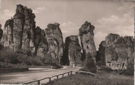 Horn-Bad Meinberg, Exeernsteine - Vorderansicht - 1991 Horn-Bad Meinberg, Exeernsteine - Vorderansicht - 1991