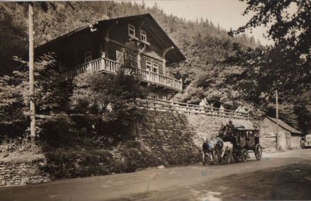 Schwarzburg - HO-Gaststätte Schweizerhaus - 1961 Schwarzburg - HO-Gaststätte Schweizerhaus - 1961