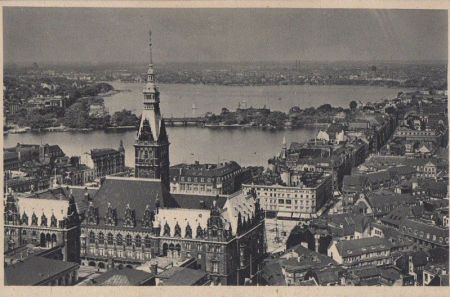 Hamburg - Binnen- und Außenalster - ca. 1950 Hamburg - Binnen- und Außenalster - ca. 1950
