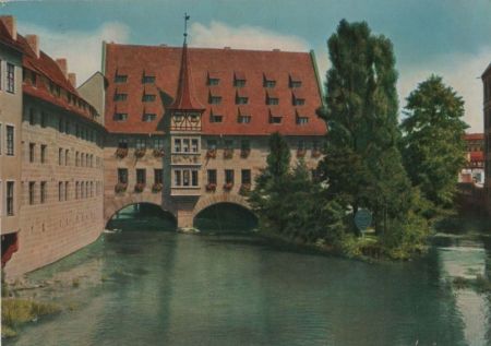 Nürnberg - Pegnitzpartie am Heilig-Geist-Spital - 1970 Nürnberg - Pegnitzpartie am Heilig-Geist-Spital - 1970