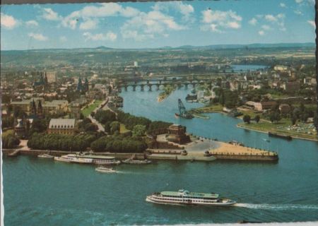 Koblenz - Deutsches Eck - 1967 Koblenz - Deutsches Eck - 1967