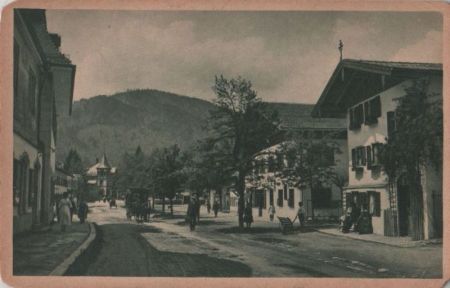 Oberammergau - Bahnhofstraße - ca. 1935 Oberammergau - Bahnhofstraße - ca. 1935