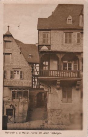 Beilstein - Partie am alten Torbogen - 1950 Beilstein - Partie am alten Torbogen - 1950