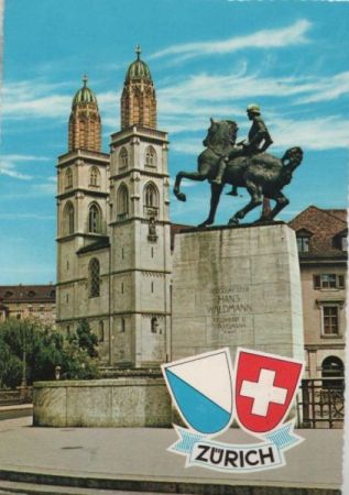 Schweiz - Zürich - Hans Waldmann-Denkmal - 1970 Schweiz - Zürich - Hans Waldmann-Denkmal - 1970