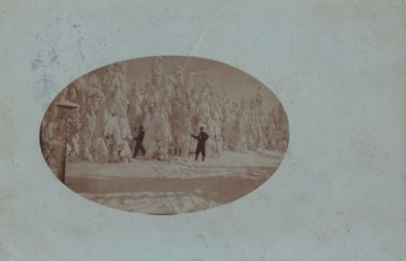 Männer in Winterlandschaft Männer in Winterlandschaft