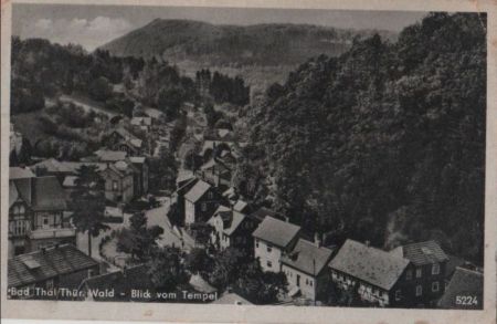 Ruhla-Thal - Blick vom Tempel - 1954 Ruhla-Thal - Blick vom Tempel - 1954