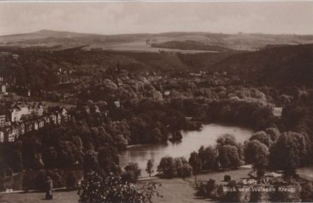 Greiz - Blick vom Weissen Kreuz - ca. 1935 Greiz - Blick vom Weissen Kreuz - ca. 1935