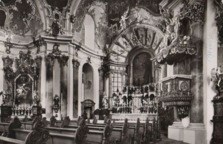 Würzburg - Käppele, Innenansicht - 1974 Würzburg - Käppele, Innenansicht - 1974