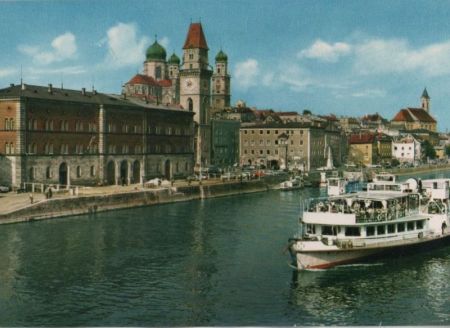 Passau - Blick auf Rathaus und Dom - ca. 1980 Passau - Blick auf Rathaus und Dom - ca. 1980