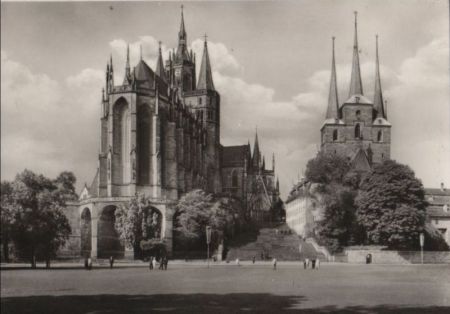 Erfurt - Dom und Severikirche - 1977 Erfurt - Dom und Severikirche - 1977