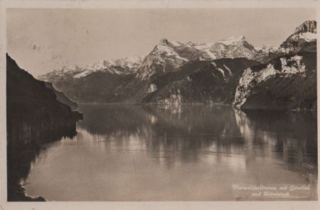 Schweiz - Vierwaldstättersee - mit Gitschen und Urirotstock - 1936 Schweiz - Vierwaldstättersee - mit Gitschen und Urirotstock - 1936