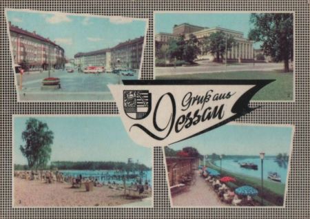 Dessau - u.a. Straße der Deutsch-Sowjetischen-Freundschaft - 1966 Dessau - u.a. Straße der Deutsch-Sowjetischen-Freundschaft - 1966