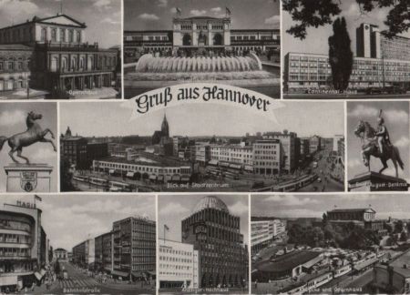 Hannover - u.a. Anzeiger-Hochhaus - 1963 Hannover - u.a. Anzeiger-Hochhaus - 1963