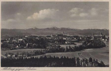 Altötting - gegen Süden - ca. 1950 Altötting - gegen Süden - ca. 1950