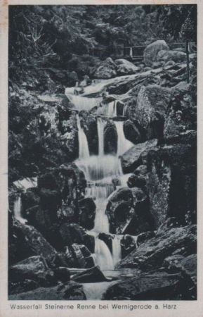 Wernigerode - Wasserfall Steinerne Renne - 1951 Wernigerode - Wasserfall Steinerne Renne - 1951
