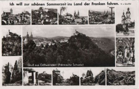Gößweinstein - u.a. Inneres der Wallfahrtskirche - ca. 1955 Gößweinstein - u.a. Inneres der Wallfahrtskirche - ca. 1955