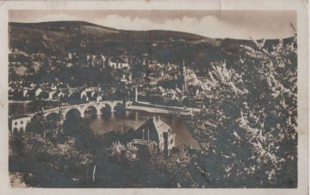Heidelberg - vom Philosophenweg - ca. 1935 Heidelberg - vom Philosophenweg - ca. 1935