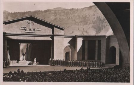 Oberammergau - Passionsspiele, Vertreibung aus dem Paradies - ca. 1960 Oberammergau - Passionsspiele, Vertreibung aus dem Paradies - ca. 1960