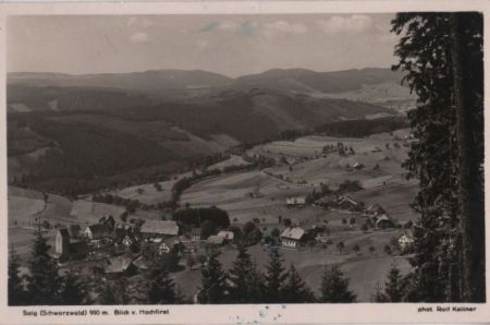 Lenzkirch-Saig - Blick v. Hochfirst - 1951 Lenzkirch-Saig - Blick v. Hochfirst - 1951