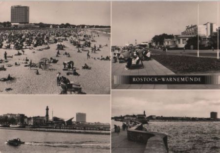Rostock-Warnemünde - u.a. Blick zum Strand - 1981 Rostock-Warnemünde - u.a. Blick zum Strand - 1981