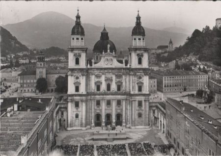 Österreich - Salzburg - Dom und Jedermann-Festspiel - 1959 Österreich - Salzburg - Dom und Jedermann-Festspiel - 1959